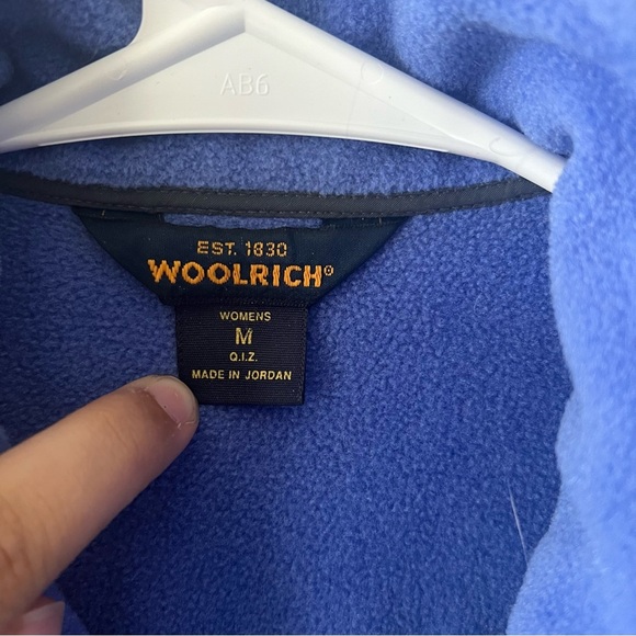 Woolrich Light Blue/Purple Andes Fleece Vest Size Medium - Picture 2 of 5